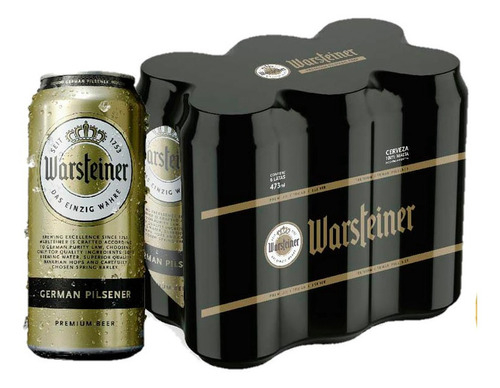 DeliMart Cerveza Rubia Warsteiner Lata 473 Cc PACK X 6 U