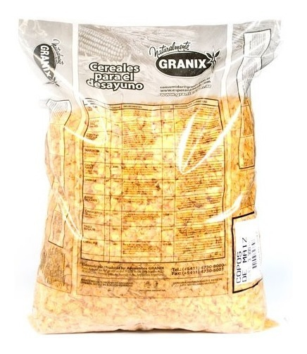 COPOS DE MAIZ NATURALES SIN AZUCAR BOLSA X 3KG