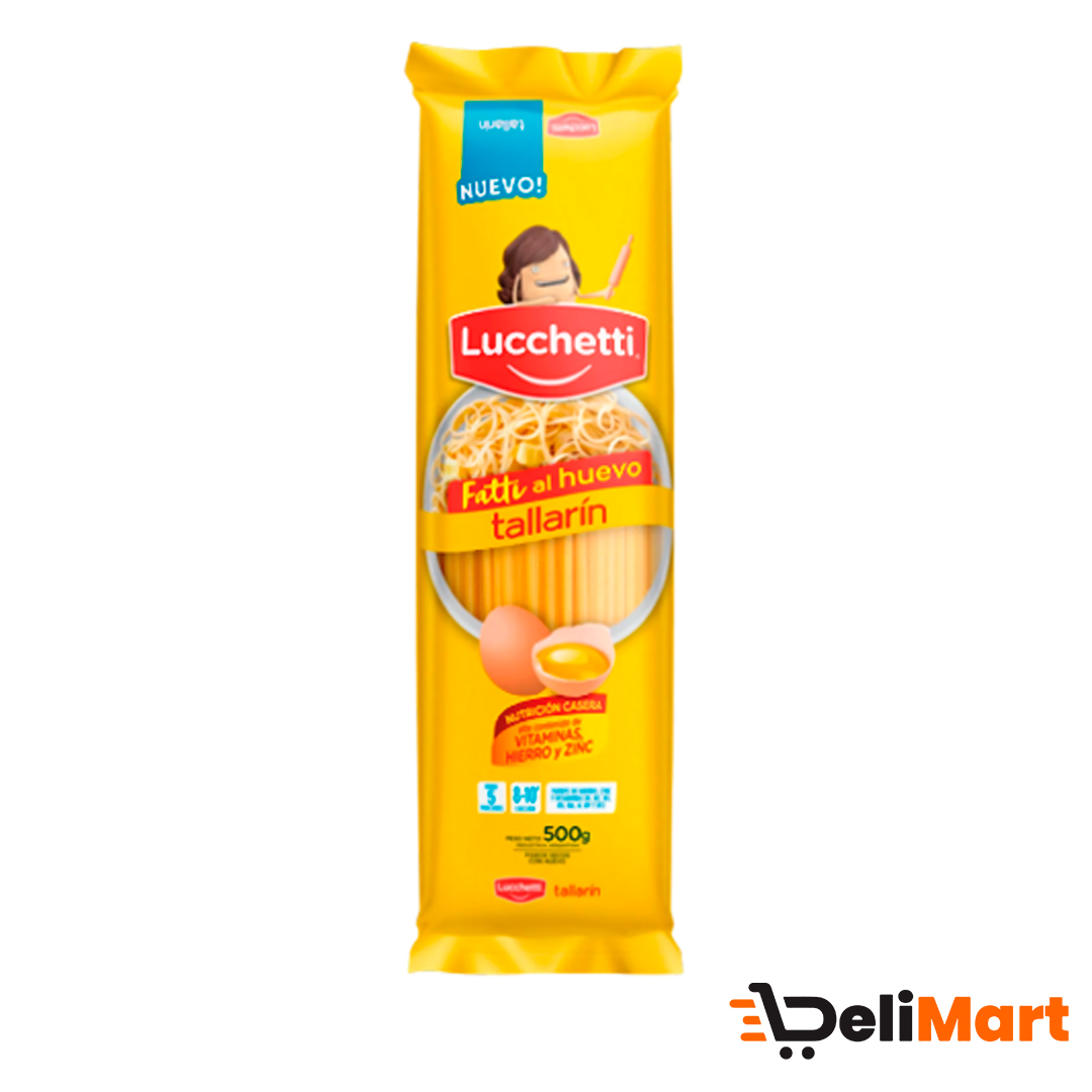 Fideos Lucchetti Tallarin Al Huevo 500 Gr