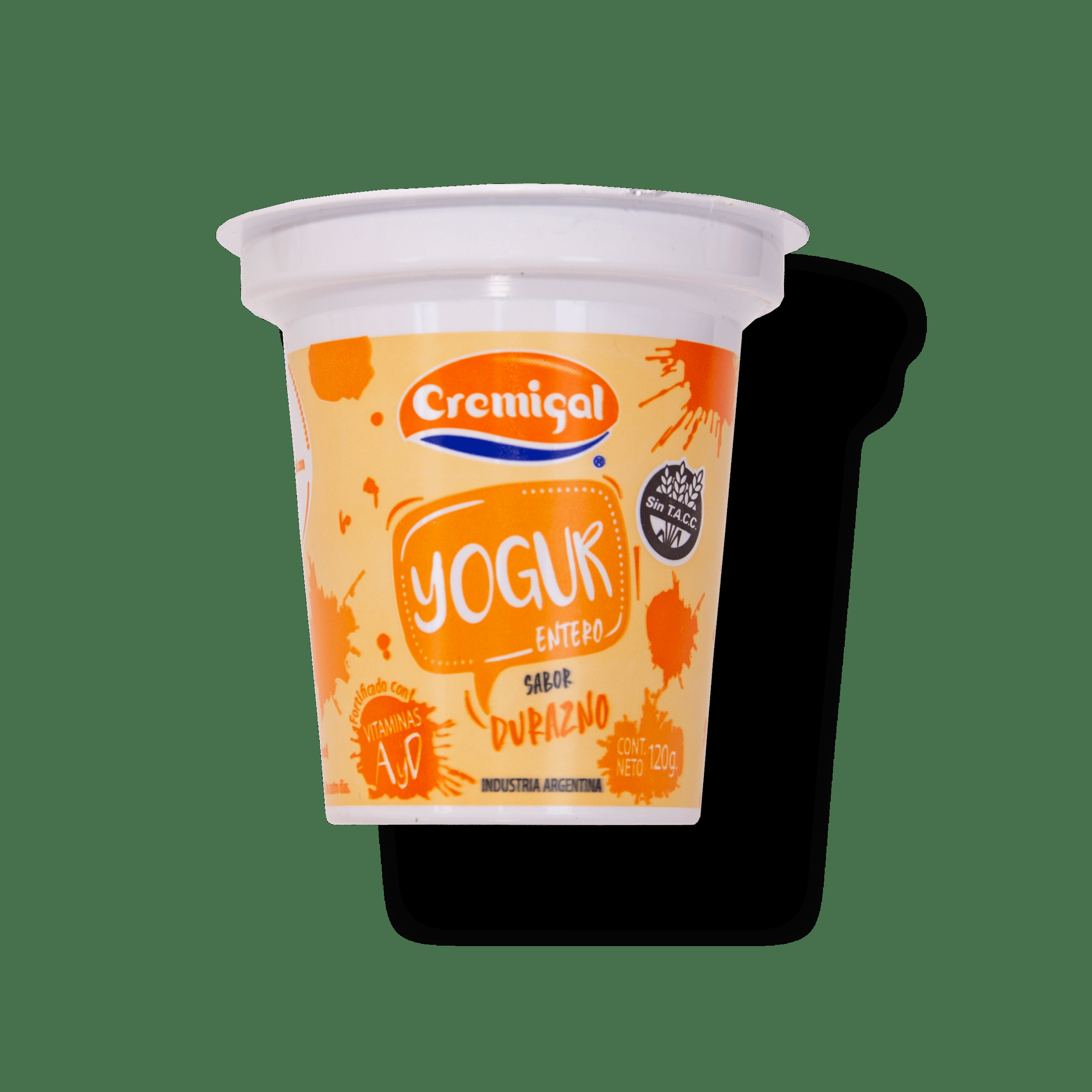 Yogur Entero Sabor Durazno - Cremigal