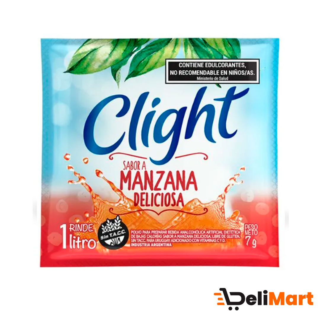 Jugo En Polvo Manzana Deliciosa Clight 7 Gr